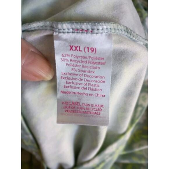 No Boundaries Baby Doll Dress Green Floral Adjustable Straps High Low... - Picture 9 of 10